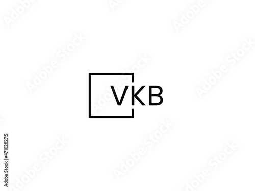 VKB letter initial logo design vector illustration