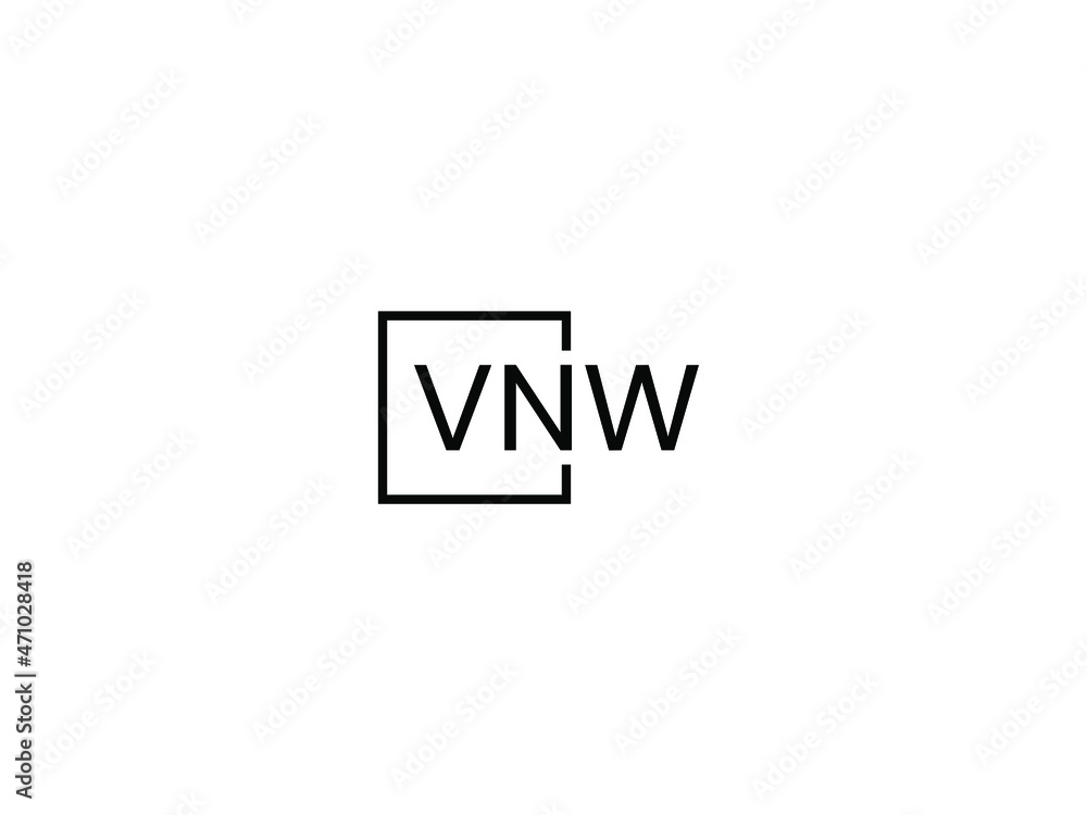 VNW letter initial logo design vector illustration
