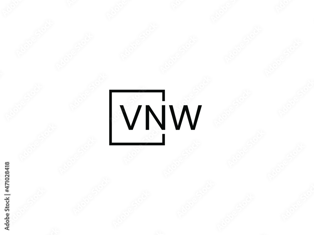 VNW letter initial logo design vector illustration VNW letter initial logo design vector illustration