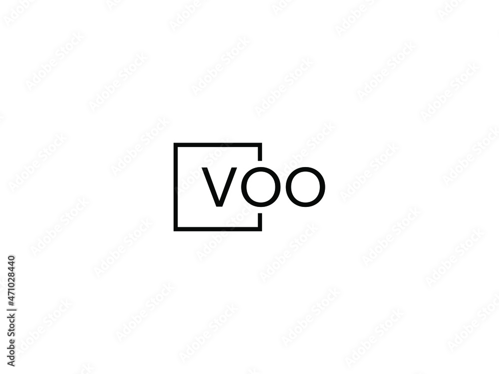 VOO letter initial logo design vector illustration VOO letter initial logo design vector illustration