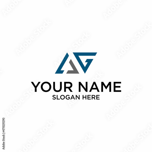 Free Download AG business logo design - GFXLoad