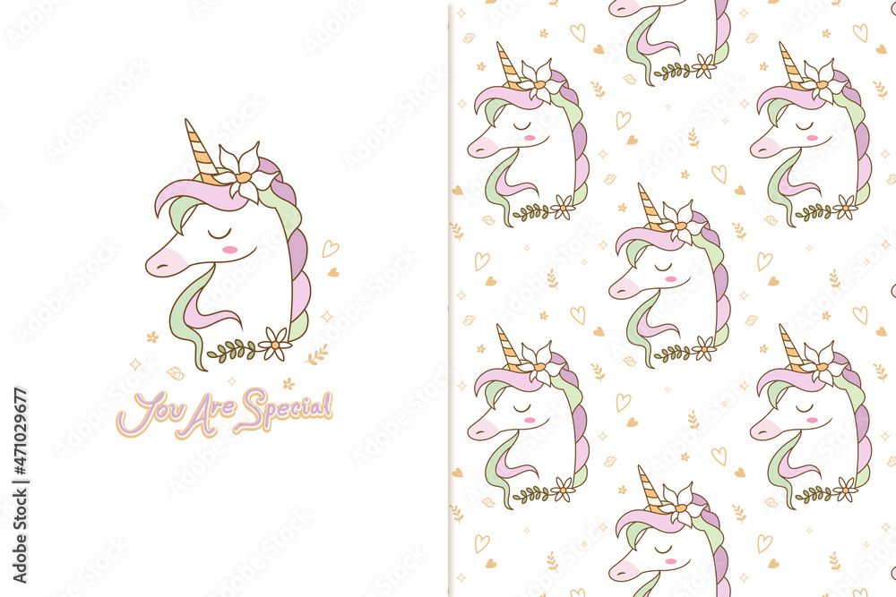 you are special unicorn pattern
