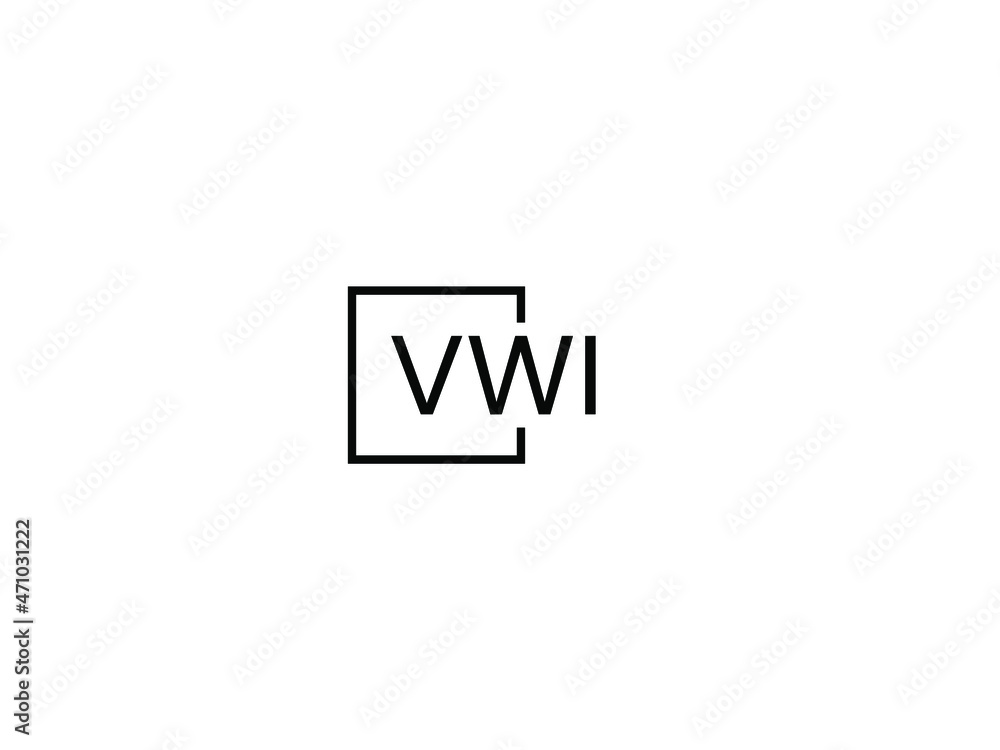 VWI letter initial logo design vector illustration VWI letter initial logo design vector illustration