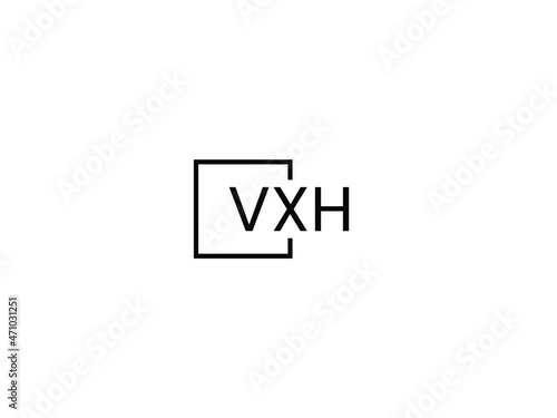 Free Download VXH letter initial logo design vector illustration - GFXLoad