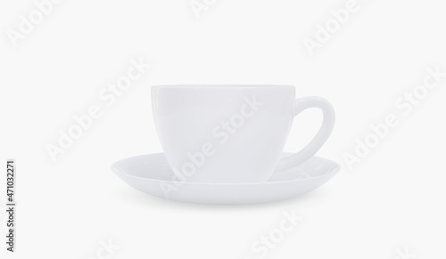 coffee cup on a white background. 3d render