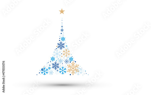 albero di natale, neve, cristalli, natale	