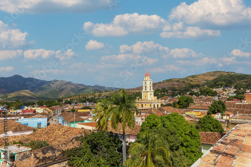 Colonial town cityscape of Trinidad, Cuba.