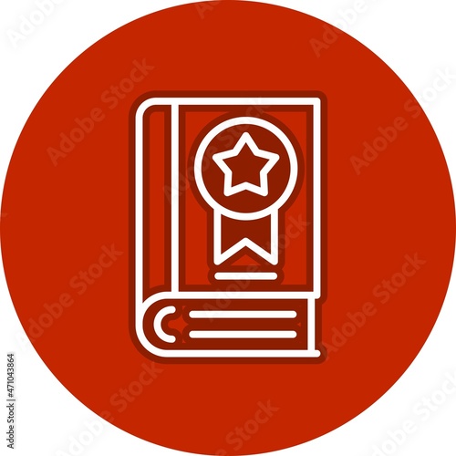 Bestseller Line Circle Vector Icon Design