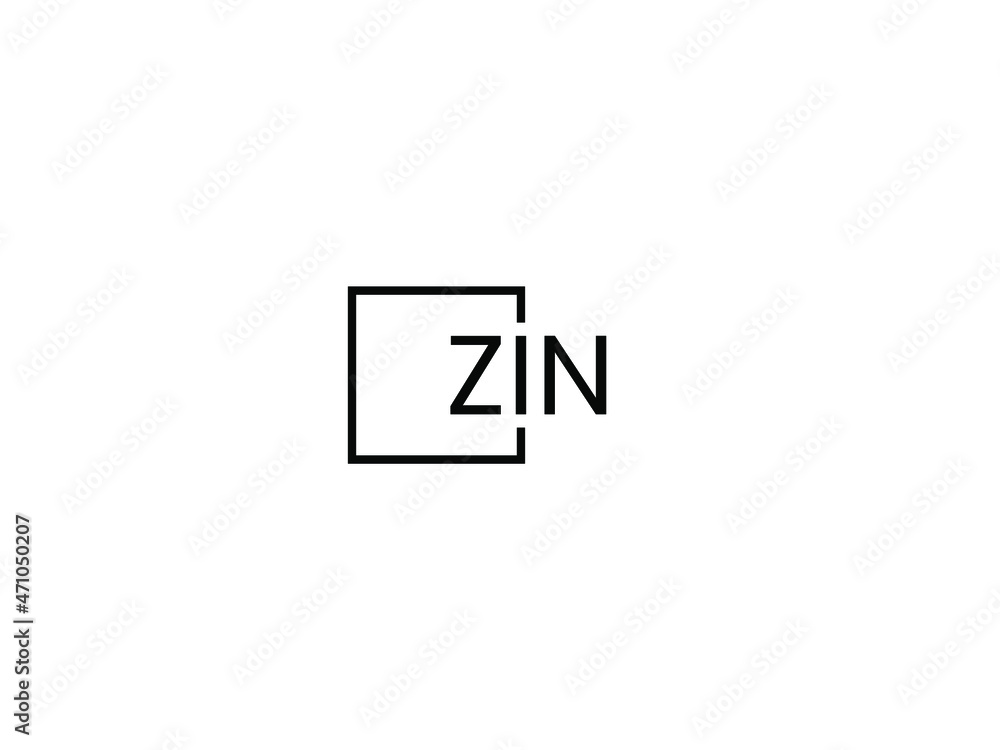 ZIN letter initial logo design vector illustration ZIN letter initial logo design vector illustration