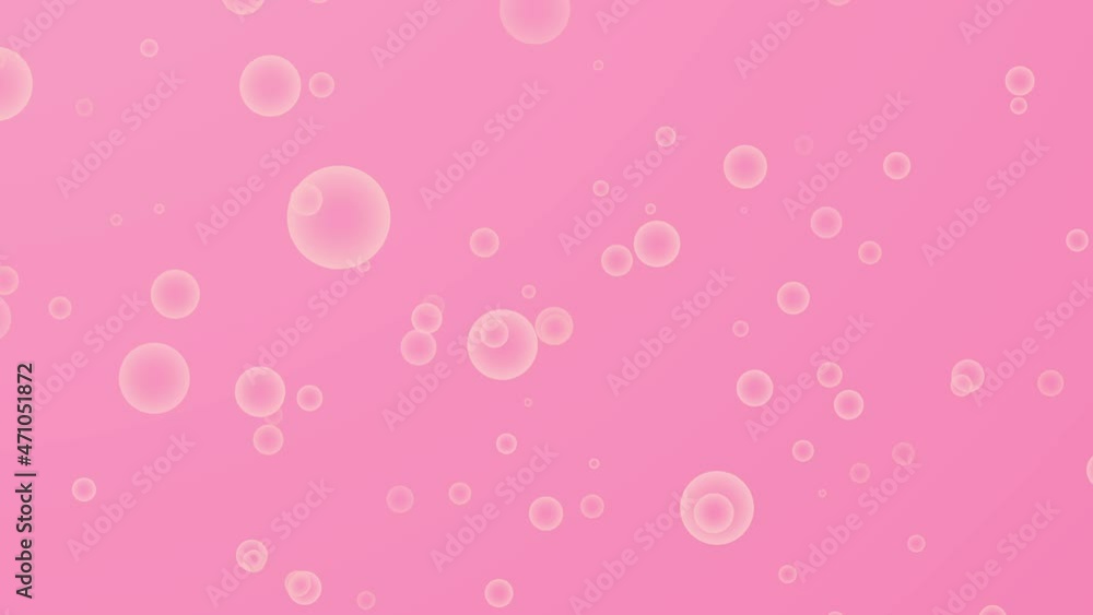 Bubble animation slowly falling on a color screen. Bubble animation slowly falling on a color screen.