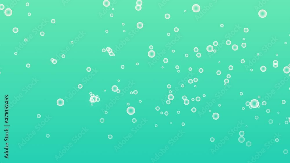 Bubble animation slowly falling on a color screen. Bubble animation slowly falling on a color screen.
