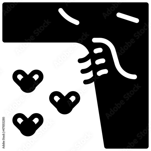 armpit solid icon