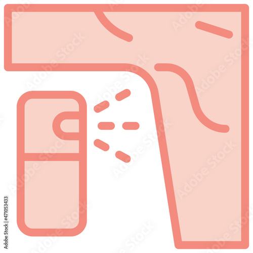 armpit two tone icon