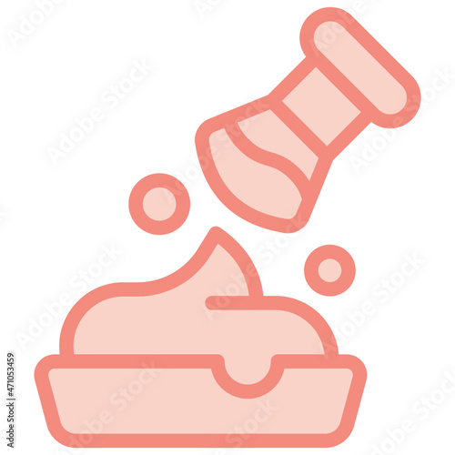 shaving two tone icon