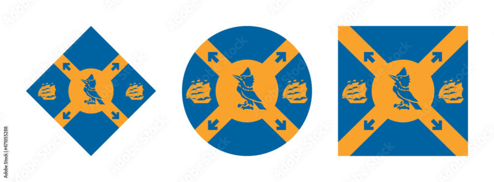 halifax flag icon set. isolated on white background halifax flag icon set. isolated on white background