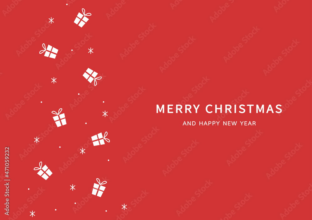 Merry Christmas and Happy new year poster. Gift box icon vector. Merry Christmas and Happy new year poster. Gift box icon vector.