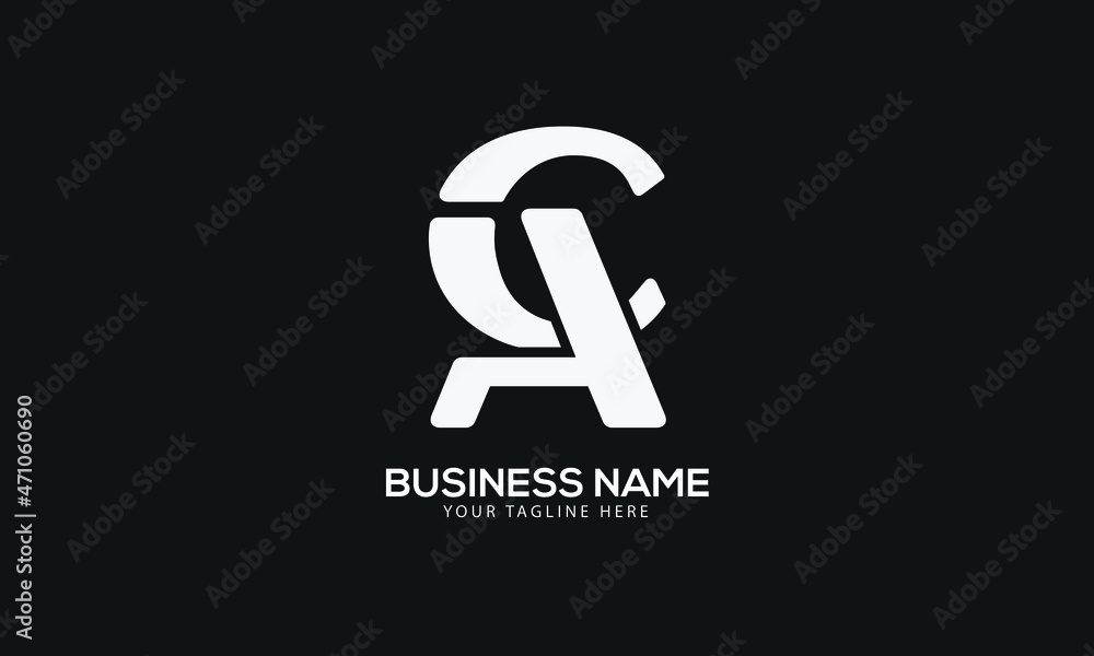 CA or AC sports creative abstract monogram vector logo template CA or AC sports creative abstract monogram vector logo template
