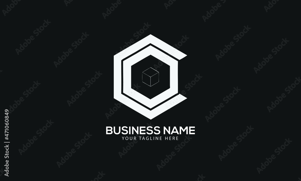 Alphabet CO or OC polygon Cubics abstract monogram vector logo template Alphabet CO or OC polygon Cubics abstract monogram vector logo template