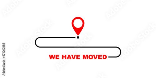We have moved simple illustration