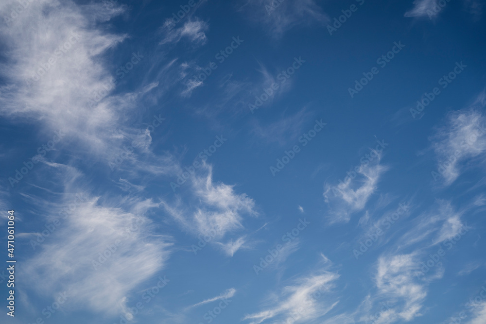 The sky is full of beautiful white clouds. for background The sky is full of beautiful white clouds. for background