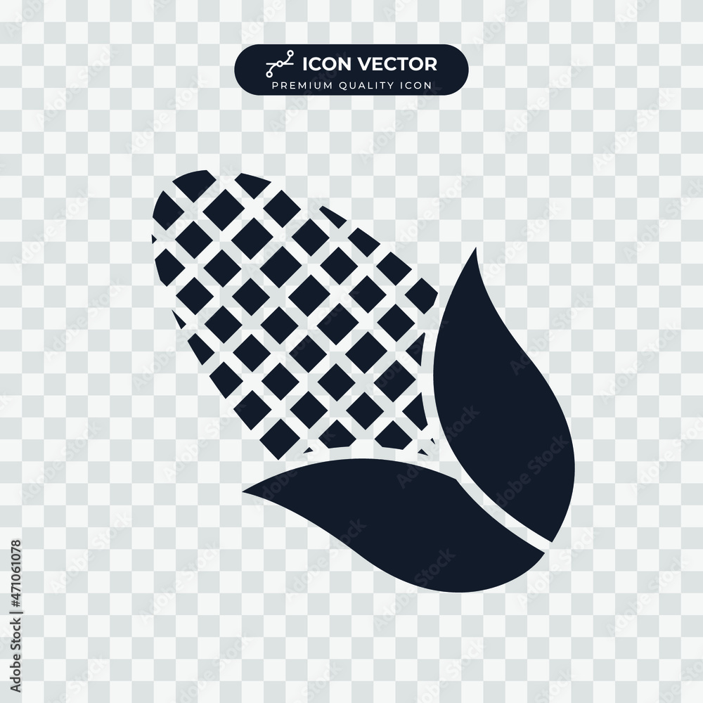 Fototapeta premium corn icon symbol template for graphic and web design collection logo vector illustration
