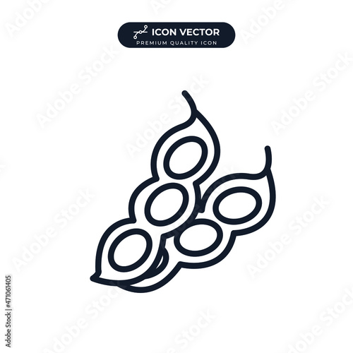 soybeans icon symbol template for graphic and web design collection logo vector illustration