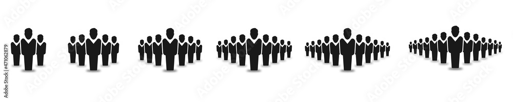 Team icons set. People icon. Group of people symbol. Stock Vector illustration... Team icons set. People icon. Group of people symbol. Stock Vector illustration...