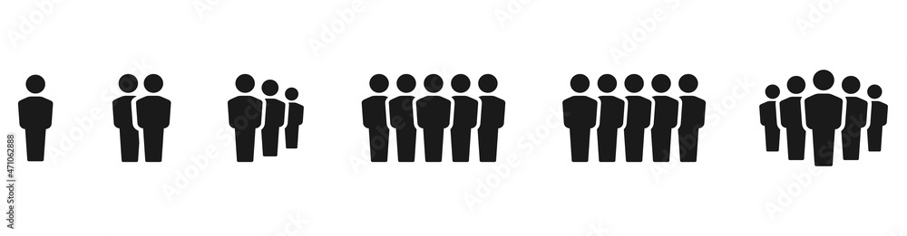 Team icons set. People icon. Group of people symbol. Stock Vector illustration... Team icons set. People icon. Group of people symbol. Stock Vector illustration...
