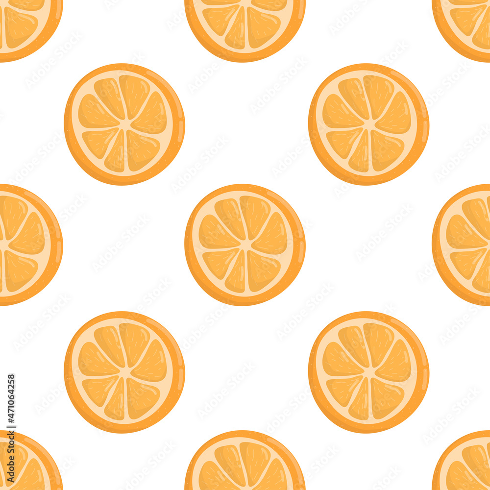 Orange fruit seamless pattern. Orange fruit seamless pattern.