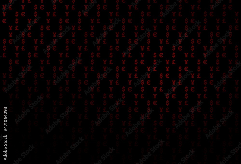 Dark red vector background with EUR, USD, GBP, JPY. Dark red vector background with EUR, USD, GBP, JPY.
