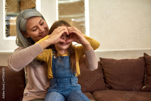 Love and support in happy foster family