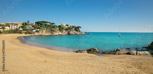 costa brava, beautiful bay and turquoise sea © M.studio
