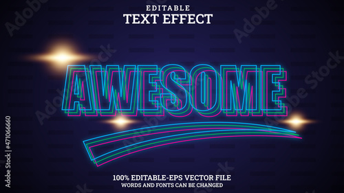 Style Text Effect Editable Awesome