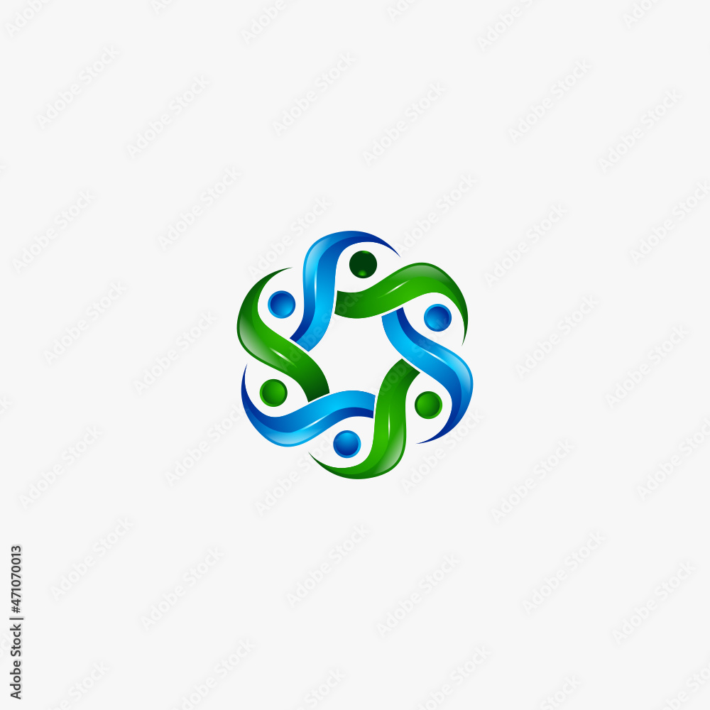 Very cool and elegant Logo Design connection circle with 3d variations suitable for any business and company Very cool and elegant Logo Design connection circle with 3d variations suitable for any business and company