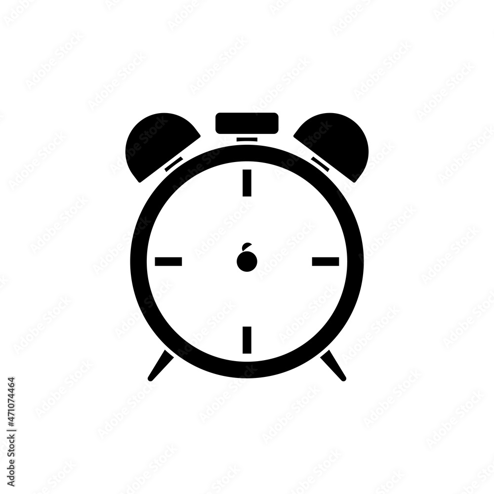 alarm clock icon design template vector isolated illustration alarm clock icon design template vector isolated illustration