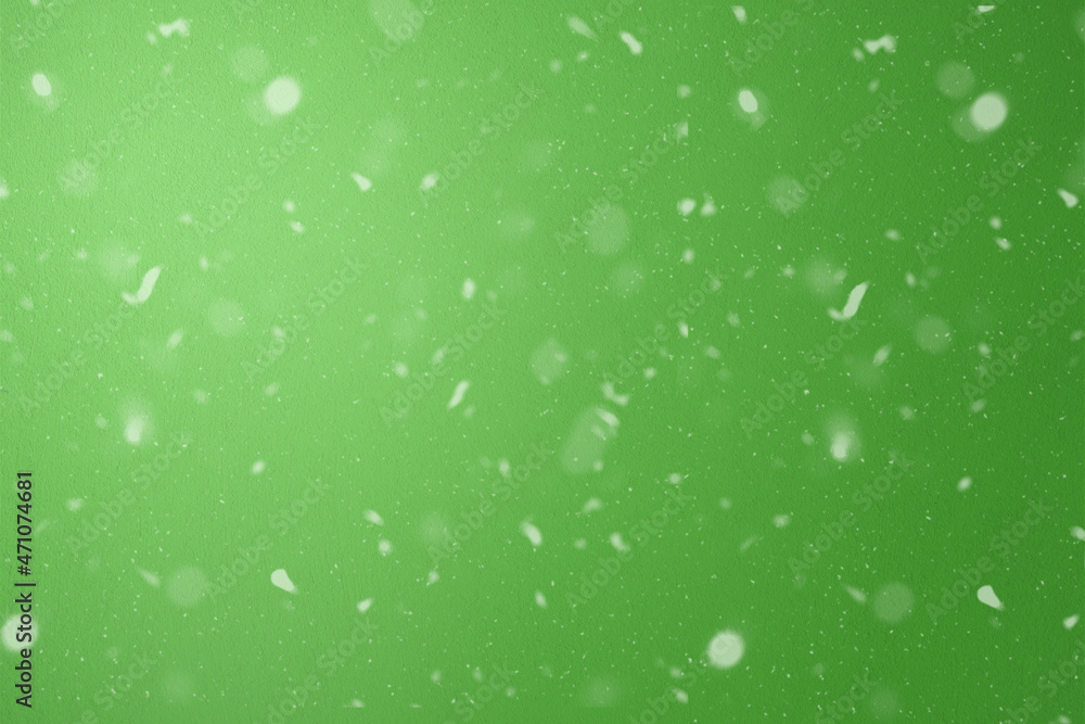 Green snowy Christmas design for wallpaper and advertising. Christmas concept for publicity.