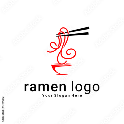 vector illustration of ramen logo, restaurant logo