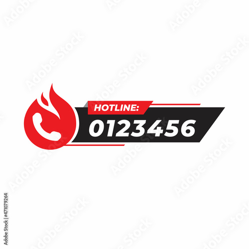 mobile hotline vector icon. telephone service. isolated on white background