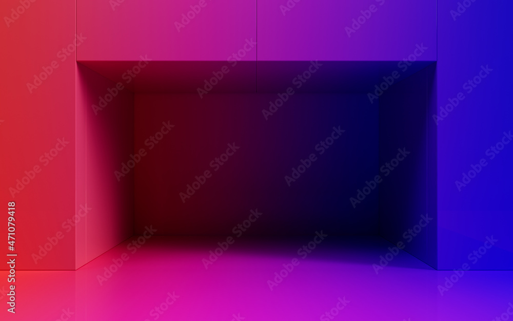 Grid lines and empty room, 3d rendering. Grid lines and empty room, 3d rendering.