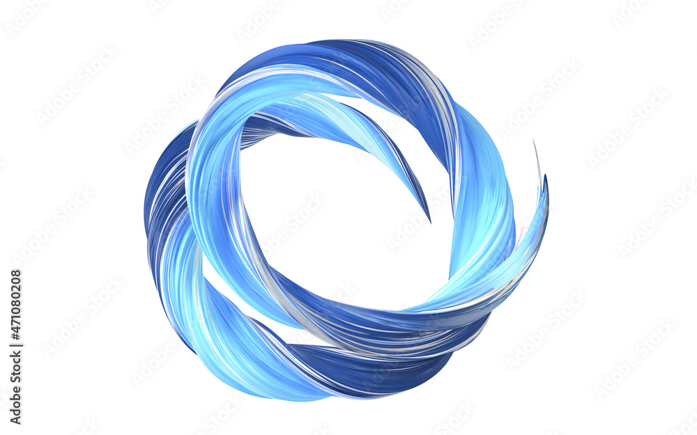 Abstract flowing gradient lines, 3d rendering. Abstract flowing gradient lines, 3d rendering.