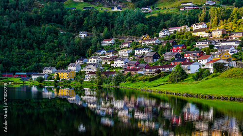 Houses at the lake Norway