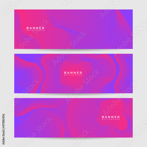 Purple vibrant vivid banner background. Vector abstract graphic design banner pattern background template.