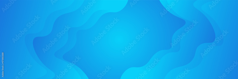 Blue wave banner background. Vector abstract graphic design banner pattern background template. Blue wave banner background. Vector abstract graphic design banner pattern background template.