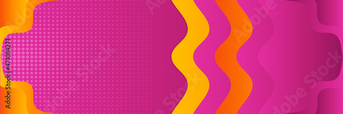 Purple orange banner background. Vector abstract graphic design banner pattern background template.