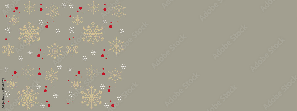 Winter holiday pattern for banner, background, graphic design. Christmas decoration patter graphic. Vector illustration.