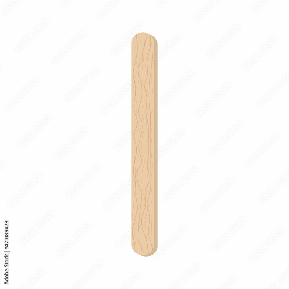Ice cream wooden sticks flat vector illustrations set. Ecological material. Eco friendly food accesories isolated cliparts on white background. Medical wood tongue depressors collection Ice cream wooden sticks flat vector illustrations set. Ecological material. Eco friendly food accesories isolated cliparts on white background. Medical wood tongue depressors collection