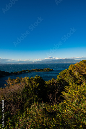 大瀬崎と富士山
