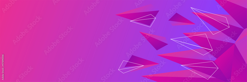 Colorful bauhaus geometric Memphis abstract wide banner background. Vector abstract graphic design banner pattern background template. Colorful bauhaus geometric Memphis abstract wide banner background. Vector abstract graphic design banner pattern background template.