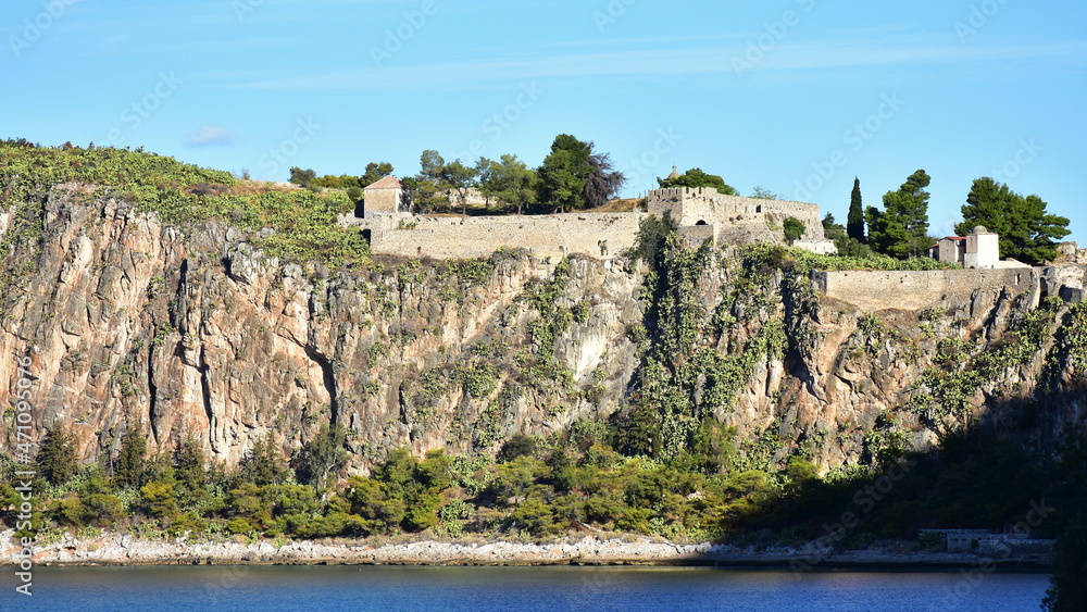 Bastion of Agios Andreas near town Nafplio in Greece