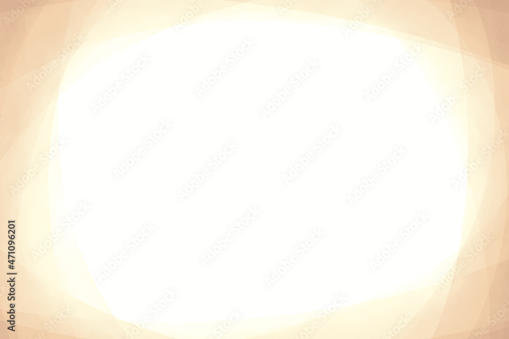 絵本のような暖かい感じのベージュのフレームイラスト手描き水彩風 Stock Illustration Adobe Stock